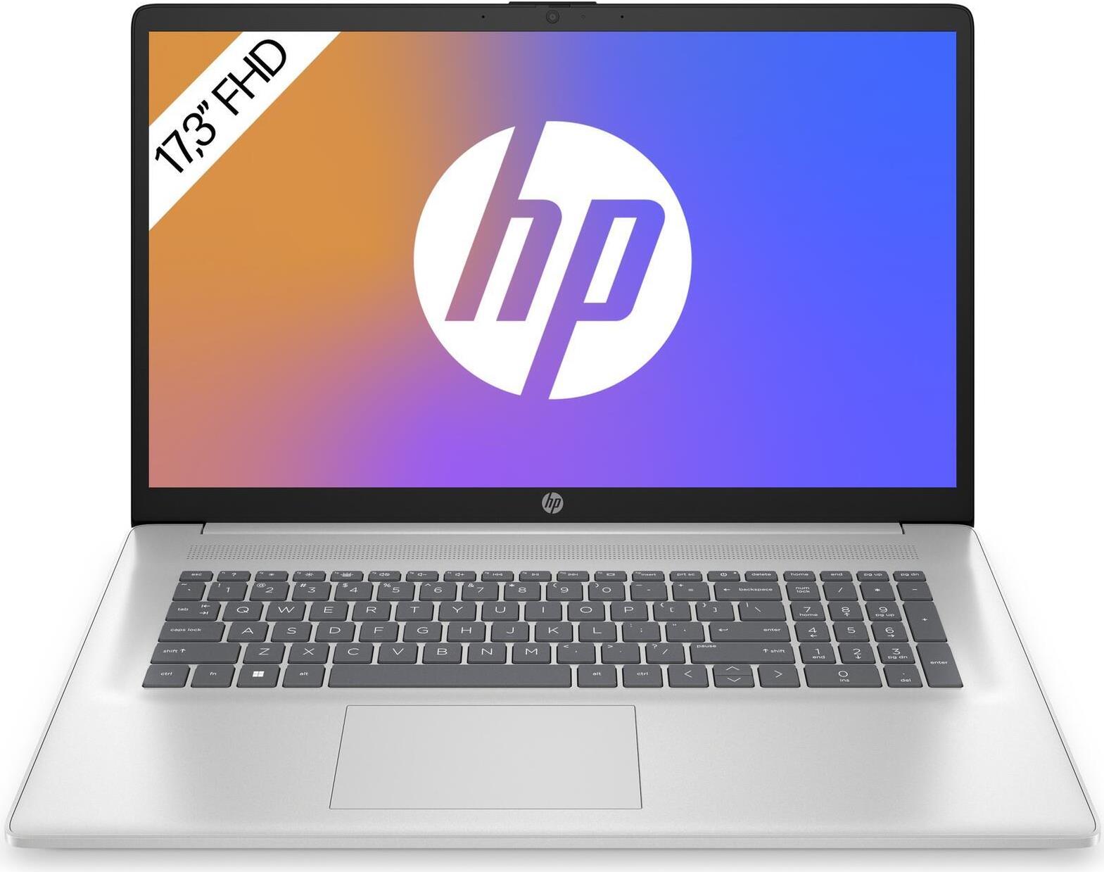 HP 17-cn3052ng Laptop 43,9 cm (17.3") Full HD Intel® Core™ i5 i5-1334U 16 GB DDR4-SDRAM 512 GB SSD Wi-Fi 6 (802.11ax) FreeDOS Silber (9H0L7EA#ABD)