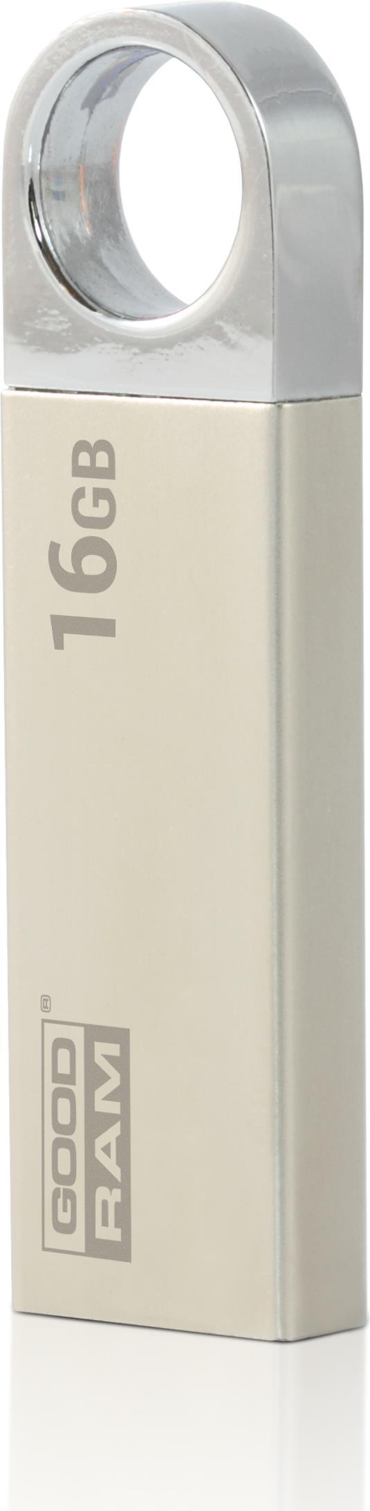 Goodram 16GB USB 2.0 16GB 2.0 USB-Anschluss Typ A Schwarz - Silber USB-Stick (UUN2-0160S0R11)