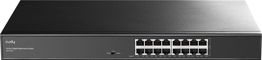 Cudy 16-Port Gigabit Metal Switch 19 inch, GS1016L (GS1016L)