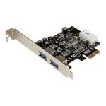 StarTech.com 2 Port USB3.0 PCI Express Schnittstellenkarte mit UASP und 4 Pin LP4 Molex (PEXUSB3S25)
