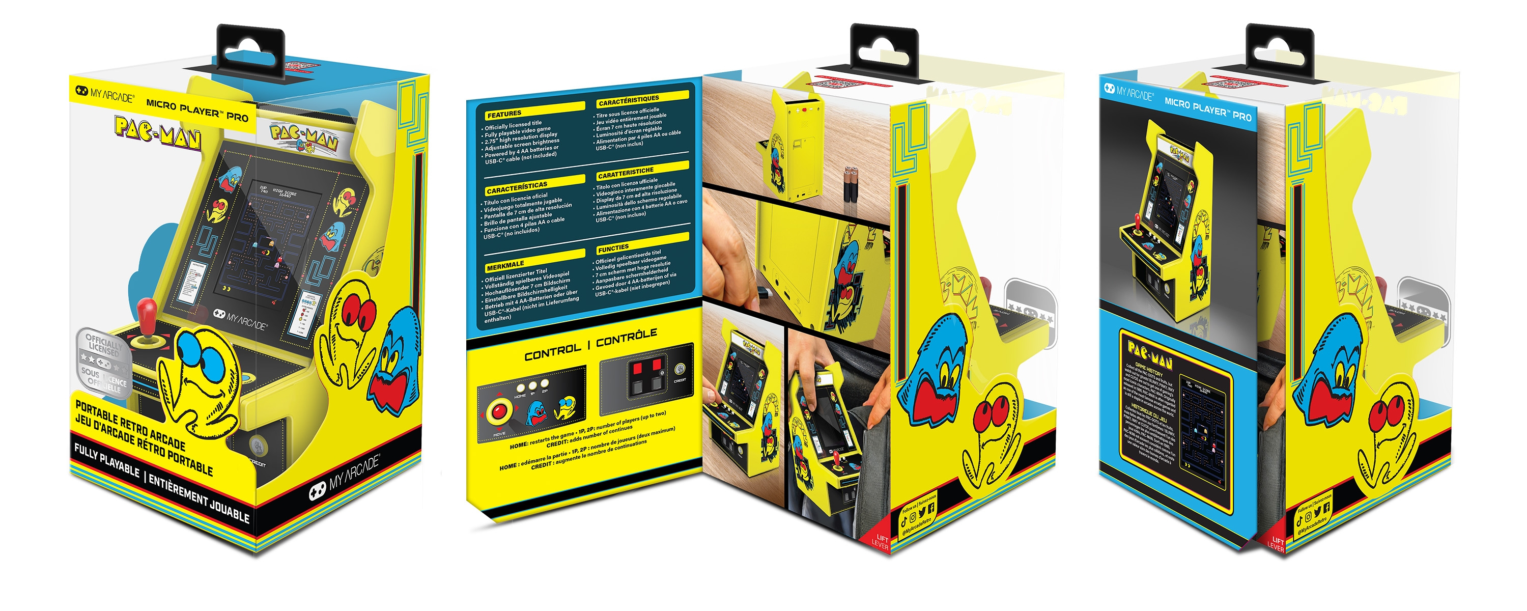 dreamGEAR My Arcade PAC-MAN Micro Player Pro 2.75" Mehrfarbig