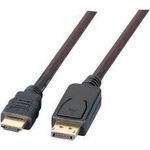 EFB-Elektronik DisplayPort/HDMI Kabel Full HD,A-A St-St, 3m, schwarz Hersteller: EFB Elektronik (K5561SW.3V2)