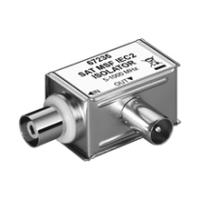 Wentronic Goobay Mantelstromfilter, galvanische Trennung - Koaxialstecker > Koaxialkupplung, Winkel (67235)