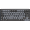 Logitech Master Series MX Mechanical Mini - Tastatur - hinterleuchtet - kabellos - Bluetooth LE - QWERTZ - Deutsch - Tastenschalter: Tactile Quiet - Graphite (920-010771)