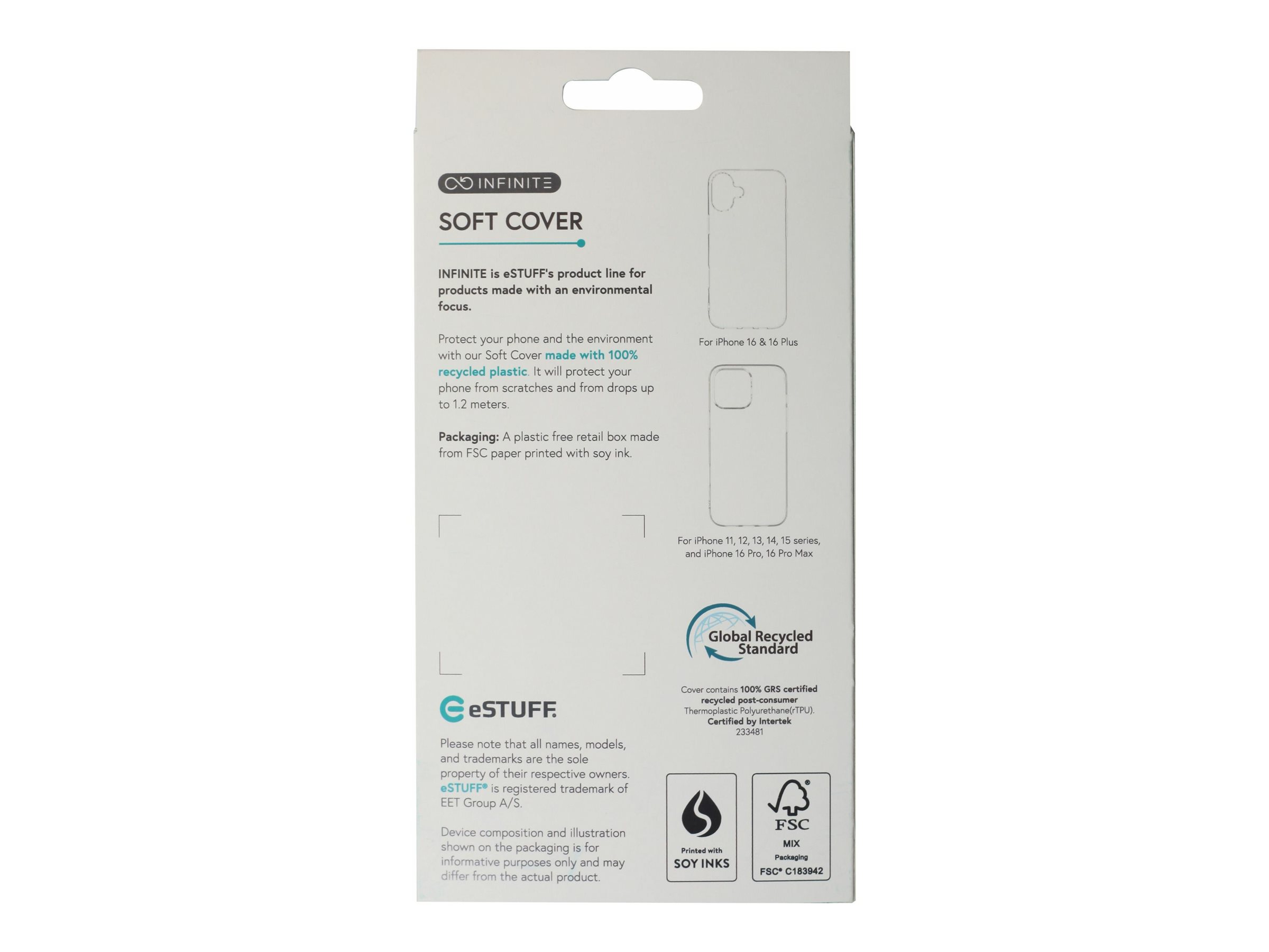 eSTUFF Infinite Vienna iPhone 16e Schwarz