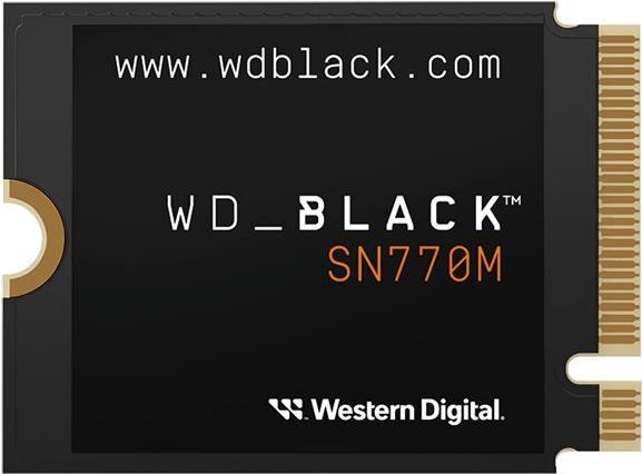 WD_Black SN770M NVMe 500GB (Retail) M.2 2230, PCIe Gen 4 / 5000 MB/s read, 4000 MB/s write (WDBDNH5000ABK-WRSN)