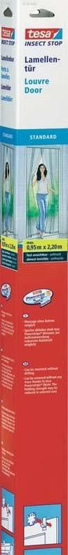 TESA tesa® Fliegengitter Standard Lamellentür (L x B) 2.2 m x 0.95 m Anthrazit Insektenvertreiber und -fänger 55198-1-0 (55198-1-0) (geöffnet)