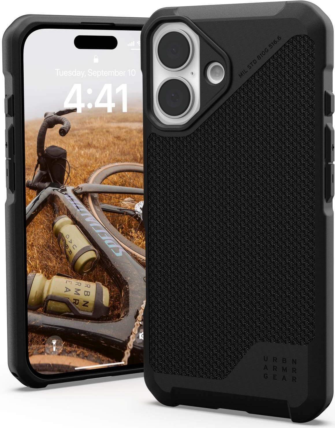 UAG Urban Armor Gear Metropolis LT MagSafe Case | Apple iPhone 16 | kevlar schwarz | 114454113940 (114454113940)