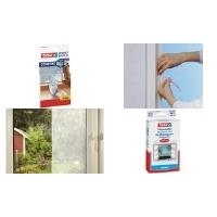 tesa Fliegengitter STANDARD für Fenster, 1,50 m x 1,80 m waschbar bis 30 Grad, UV-beständig (55680-00001-01)