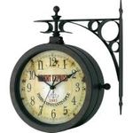 TFA Quarz Wanduhr 603011 205 mm x 290 mm x 295 mm x 90 mm Antik, Schwarz (603011)