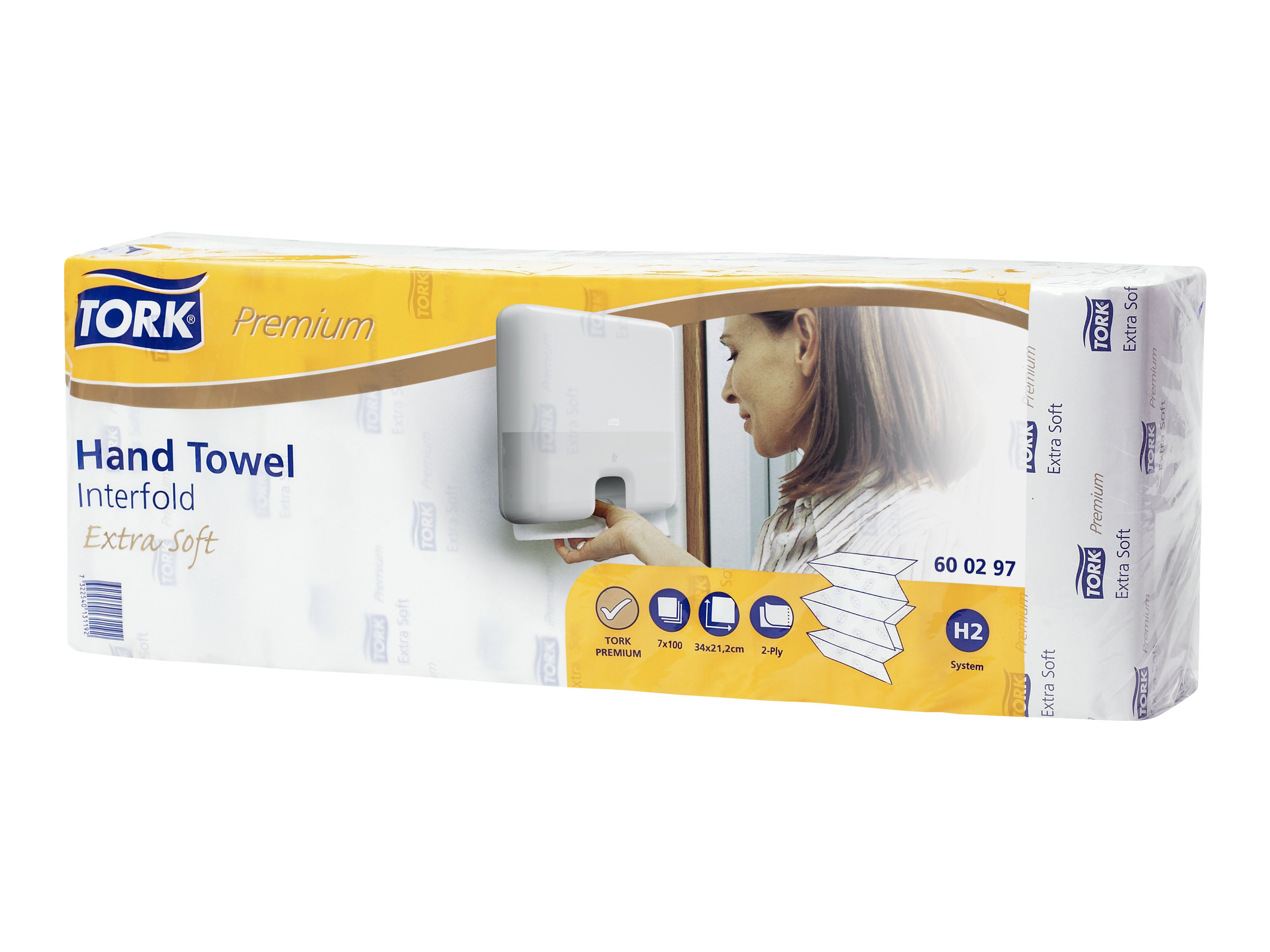 Tork Premium Extra Soft H2 Falthandtuch Interfold 2-lagig 2100 Blatt Weiß