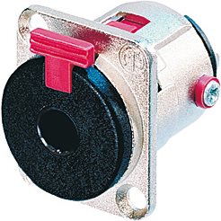 Neutrik Klinken-Steckverbinder 6.35 mm Flanschbuchse, Kontakte gerade Polzahl: 3 Stereo Silber NJ3FP6C 1 St. (NJ3FP6C)
