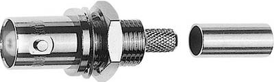 Telegärtner BNC-Kabeleinbaubuchse Crimp G05 50 Ohm, crimp/crimp, A1305, Z01, G05 (RG-223/U)  - 1 Stück (J01001A0083)