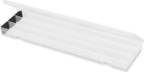 deflecto Stiftebox mit Deckel, transparent aus Polypropylen (PP), zur Aufbewahrung von Pinseln, - 1 Stück (29509EU)