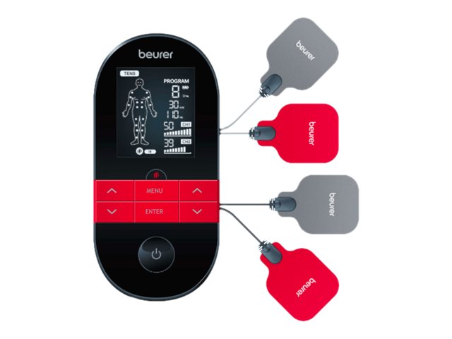 Beurer EM 59 Heat Digital TENS/EMS Gerät Schwarz/Rot