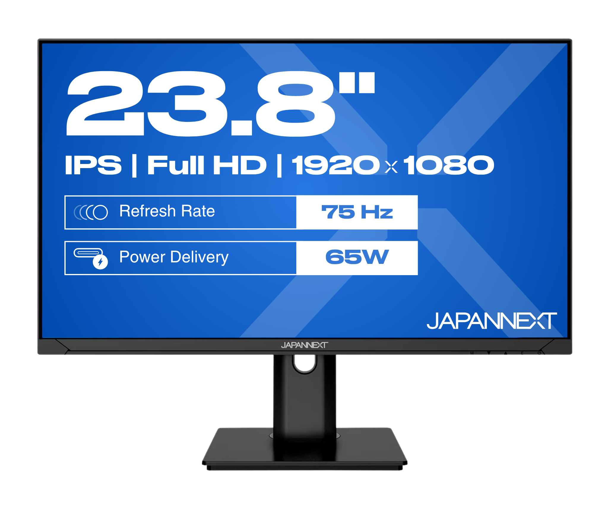 JAPANNEXT JN-IPS238FHDR-C65W-HSP 23.8" IPS Full HD 1920x1080 75 Hz Schwarz
