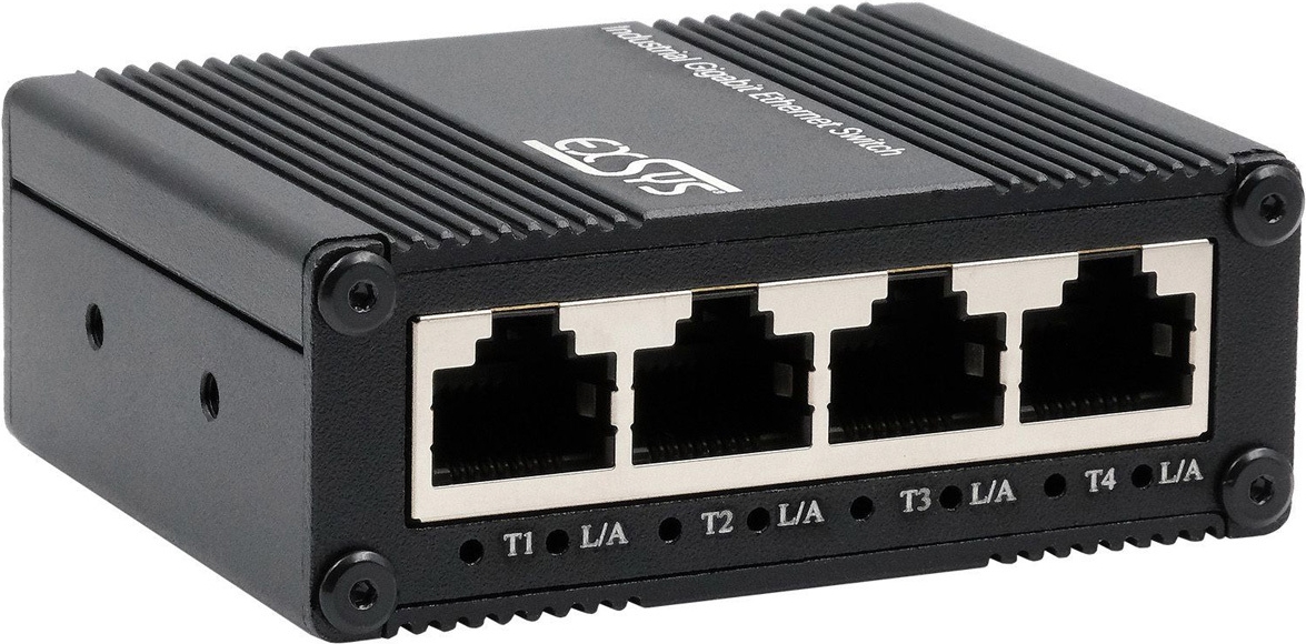 EXSYS EX-62021 5-Port Industrial Gigabit Micro Switch, unmanaged, USB-C Stromversorgung (EX-62021)