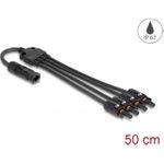 DeLOCK DL4 Solar Splitter Kabel 1 x Stecker zu 4 x Buchse 50 cm schwarz (88226)