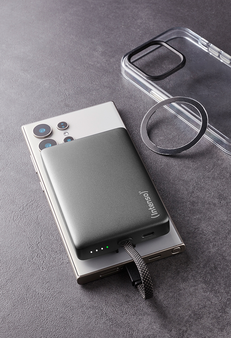 Intenso MC10000 Powerbank 10000 mAh 20 W Schwarz, Grau