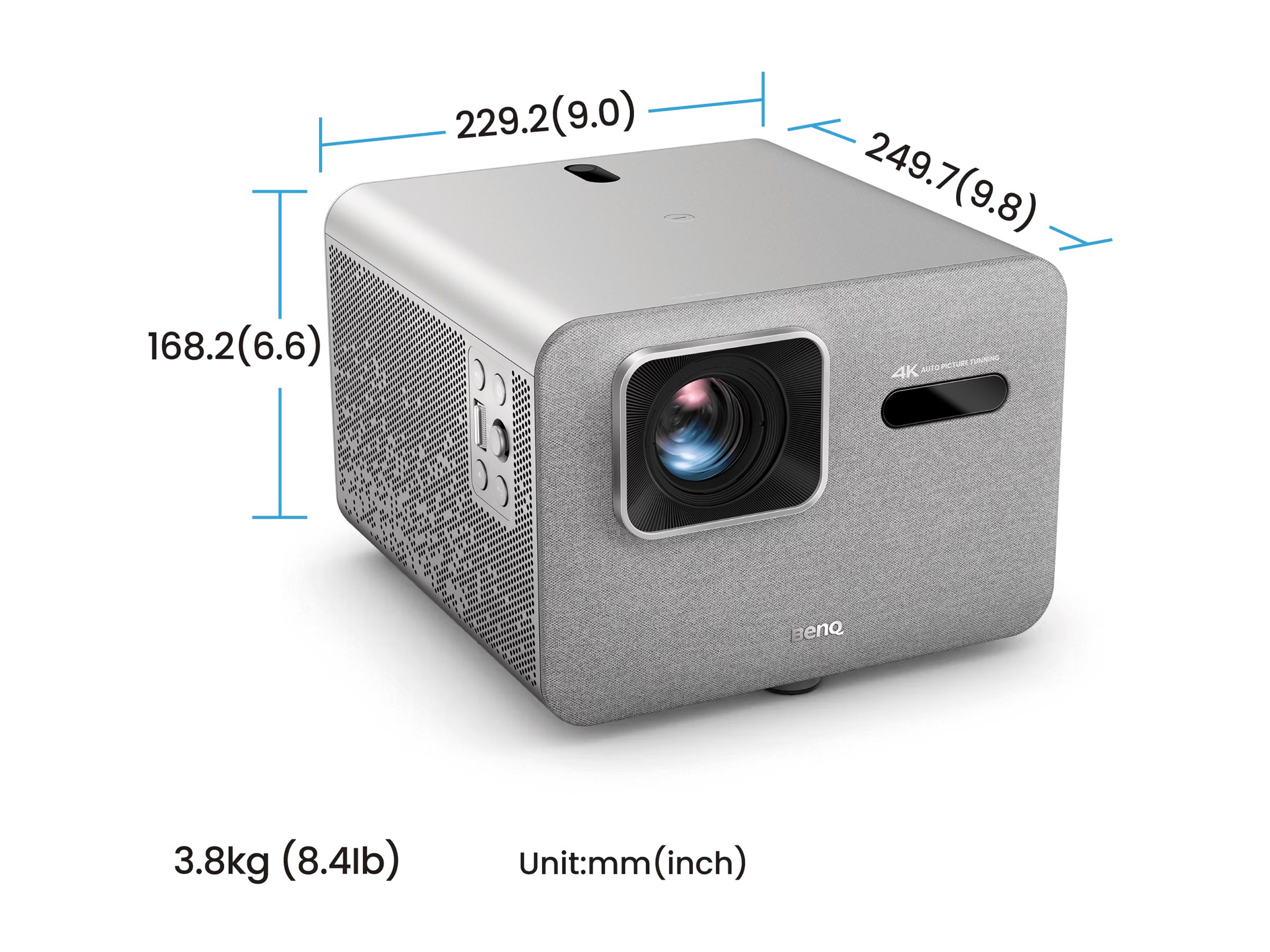 BenQ TK705i 4K DLP-Projektor LED 3000 ANSI-Lumen Grau