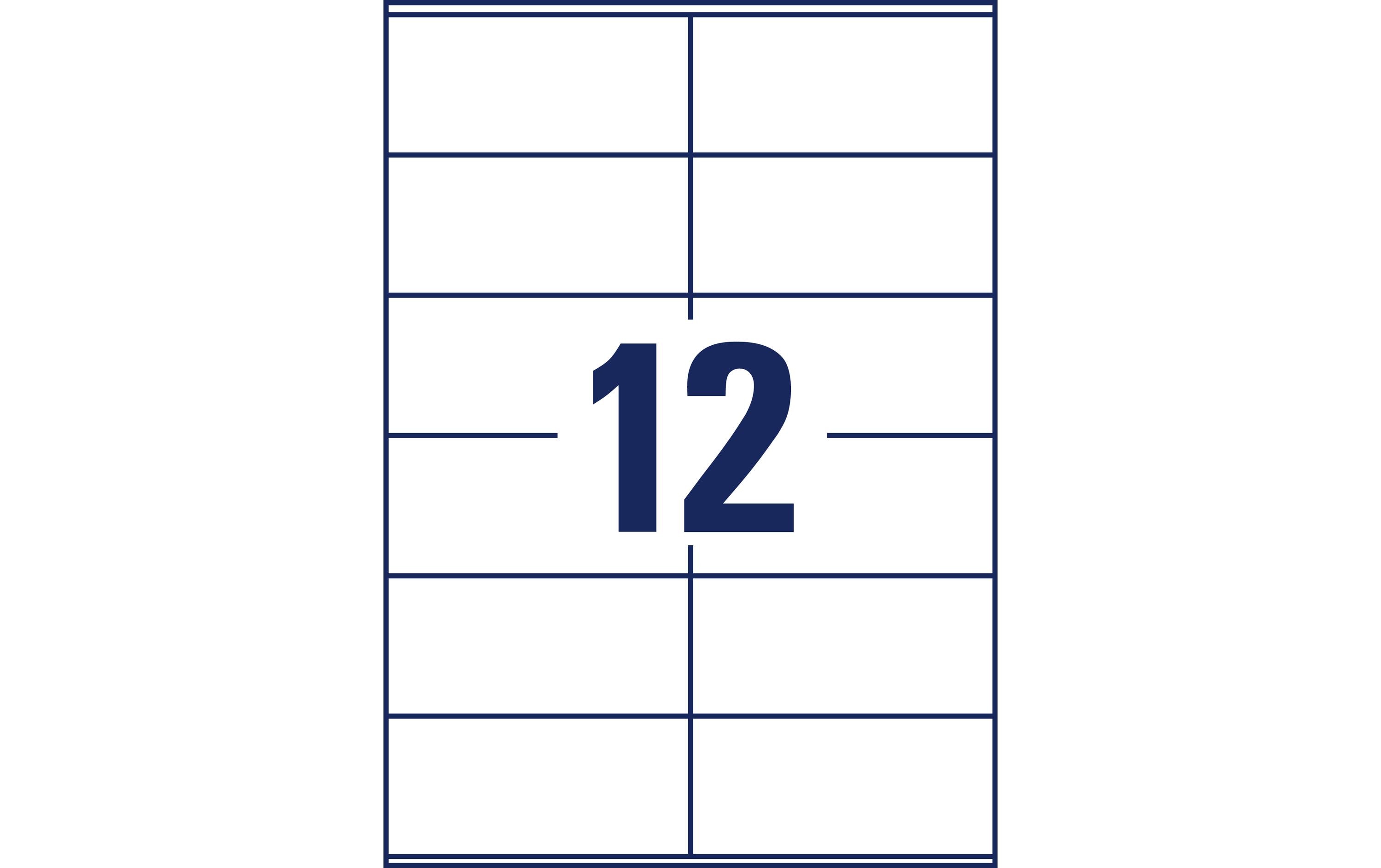 Avery Zweckform 6175-65 Universal-Etiketten 105 x 48 mm Weiß