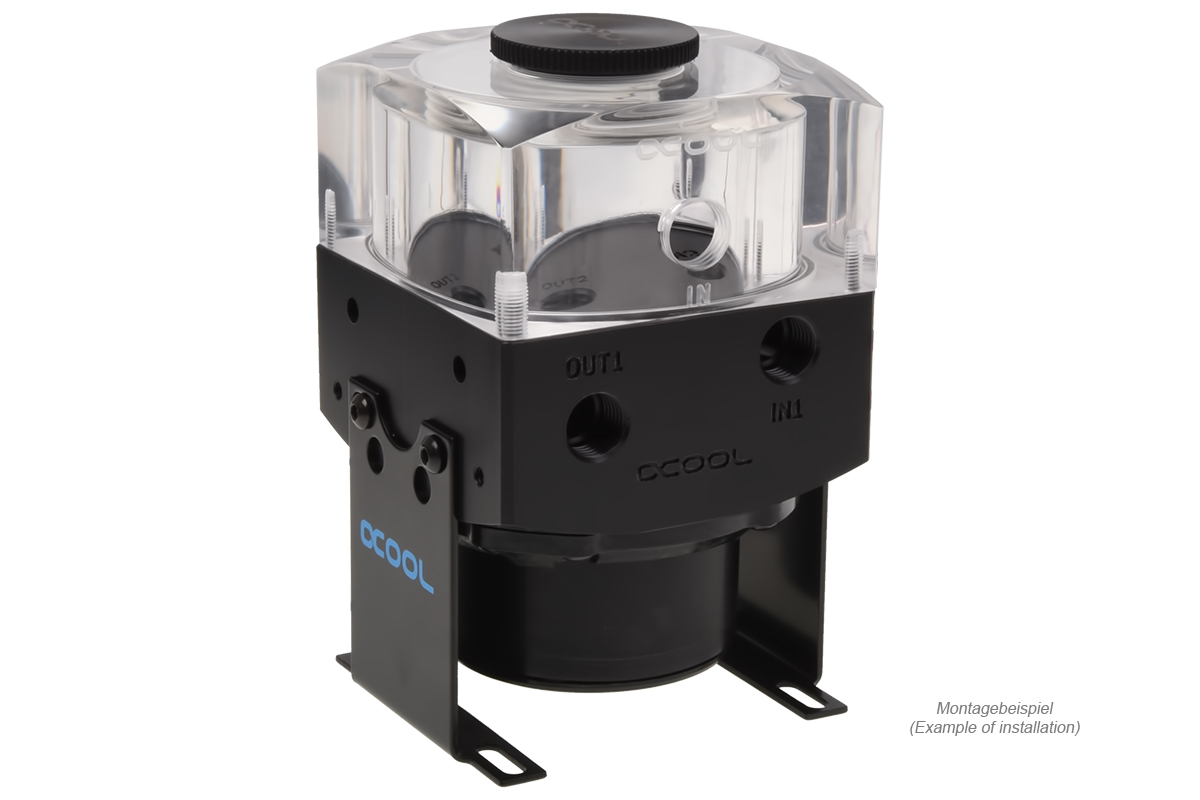 Alphacool Eisdecke DDC/D5 single reservoir Behälter für Kühlflüssigkeit Transparent