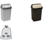 keeeper Abfallbehälter "rasmus", 25 Liter, graphite mit Rolldeckel, Material: PP, - 1 Stück (1045482600000)