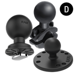 RAM Mounts Basisplatte für Crown Gabelstapler - D-Kugel (2,25" ), im Polybeutel (RAM-D-202U-CRO1)