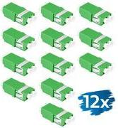LogiLink LWL Kupplung-Set, 2x LC Duplex, ohne Flansch, grün 2x LC Duplex Kupplung, SC-Simplex Ausbruch, einteiliges - 1 Stück (FA03LC5)