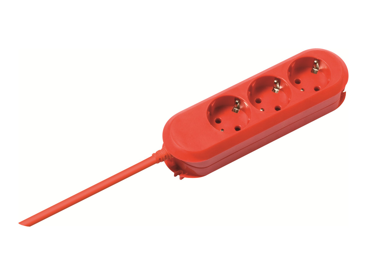 Bachmann SMART Steckdosenleiste 3-fach Rot