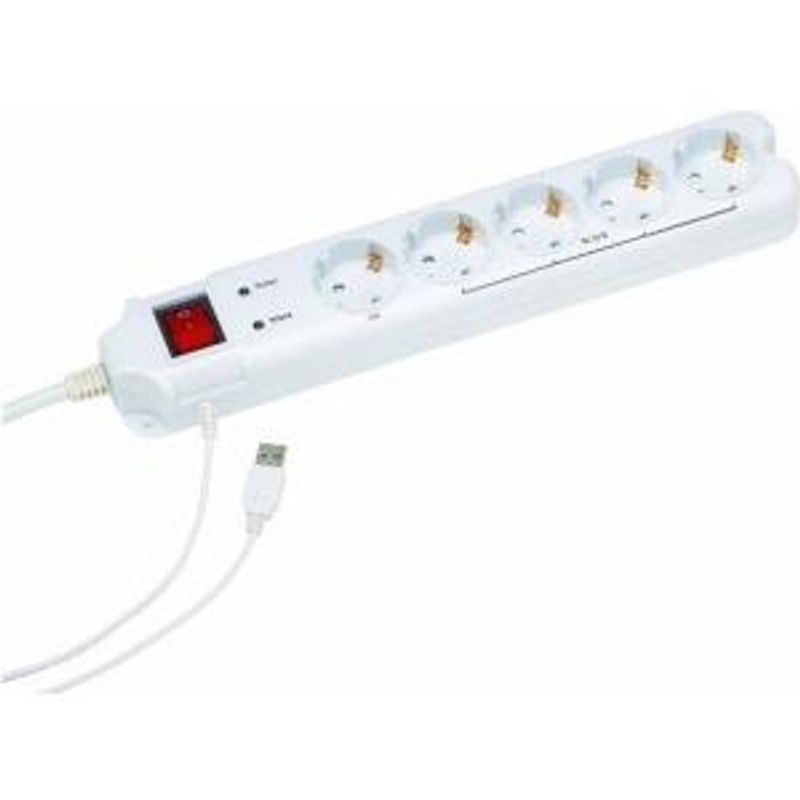 Gembird PCW-MS2G Überspannungsschutz Wechselstrom 250 V PCW-MS-2G 