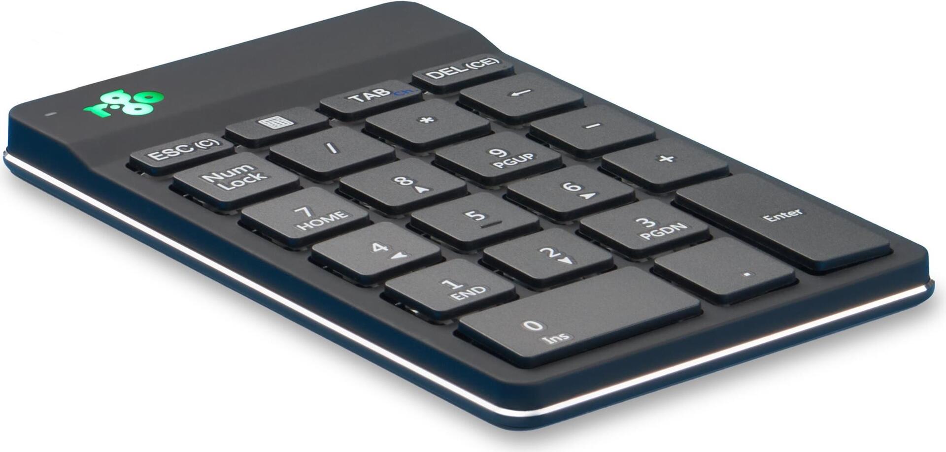 R-Go Nummernblock Compact Break Kabellos Bluetooth Schwarz