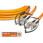 Lightwin High Quality Flat-Duplex LWL Patchkabel, MM OM2, SC - SC LWL Patchkabel (LDP-50 SC-SC 3.0 FD)