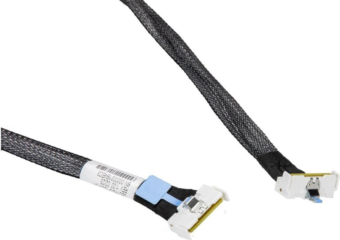 Supermicro CBL-MCIO-1226M5R MCIO x8 Kabel Straight to Right Angle 26 cm 85 Ohm