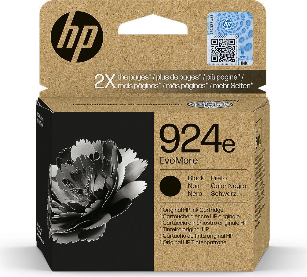 HP Tinte Schwarz 1.000 S. No.924e ca. 1.000 Seiten, OJ 8120/8130 (4K0V0NE#LS1)