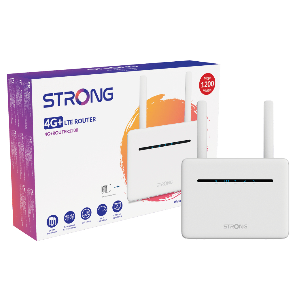 Strong 4G+ROUTER1200 Mobilfunk-Router Gigabit Ethernet Weiß