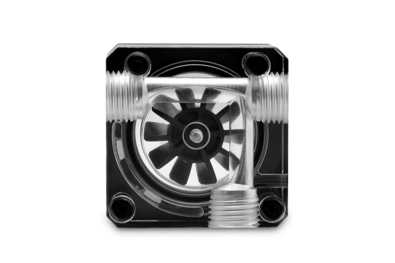 EK Water Blocks EK-Quantum Flow Indicator D-RGB Flussanzeige 1/4" Schwarz Transparent