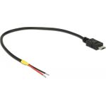 Delock Stromkabel Mikro-USB Typ B (nur Strom) (M) zu ohne Stecker (85541)