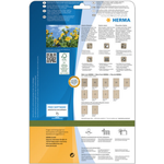 HERMA Etiketten aus Silphie-Papier, 210 x 148 mm, naturbraun selbstklebend, permanent haftend, bedruckbar, - 1 Stück (10757)