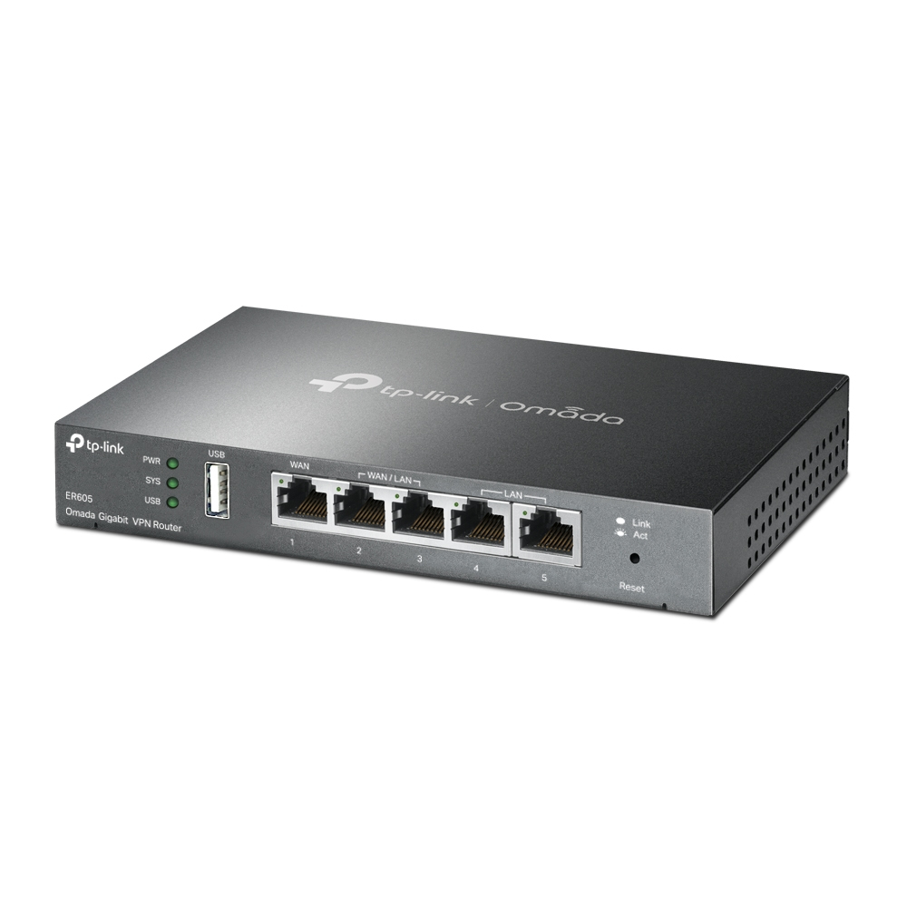 TP-LINK Omada ER605 Gigabit Multi-WAN VPN Router Schwarz
