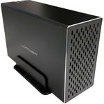 LC-Power LC-35U3-RAID-2 Speicherlaufwerksgehäuse HDD-Gehäuse Schwarz 3.5 Zoll (LC-35U3-RAID-2) (geöffnet)