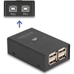 Delock USB 2.0 Switch für 2 PC an 4 Geräte (11505)