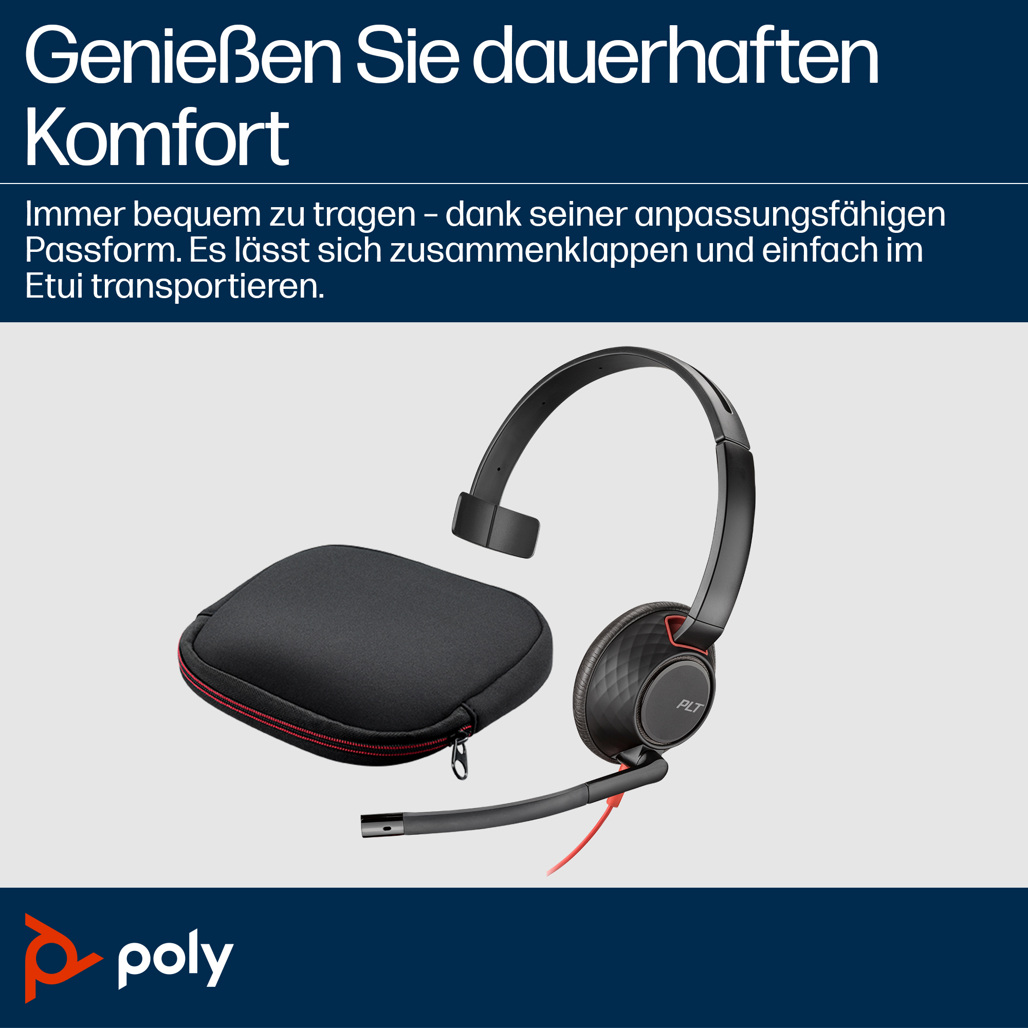 HP Poly Blackwire 5210 On-Ear Headset USB-C 3,5 mm Kabelgebunden Schwarz