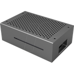 Aluminium Gehäuse für Raspberry Pi 4 B schwarz (RB-AlucaseP4+01B)