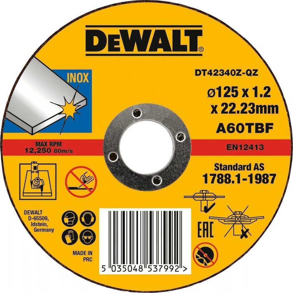 DeWalt Trennscheibe Inox 126x1,2 mm - 10 Stück pro / pk (DT42340TZ)