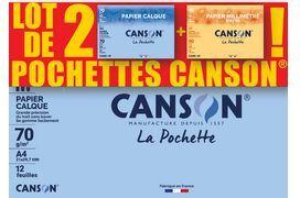 CANSON Transparentpapier & Millimeterpapier, 2er Set Inhalt: - 1 Stück (C400121939)