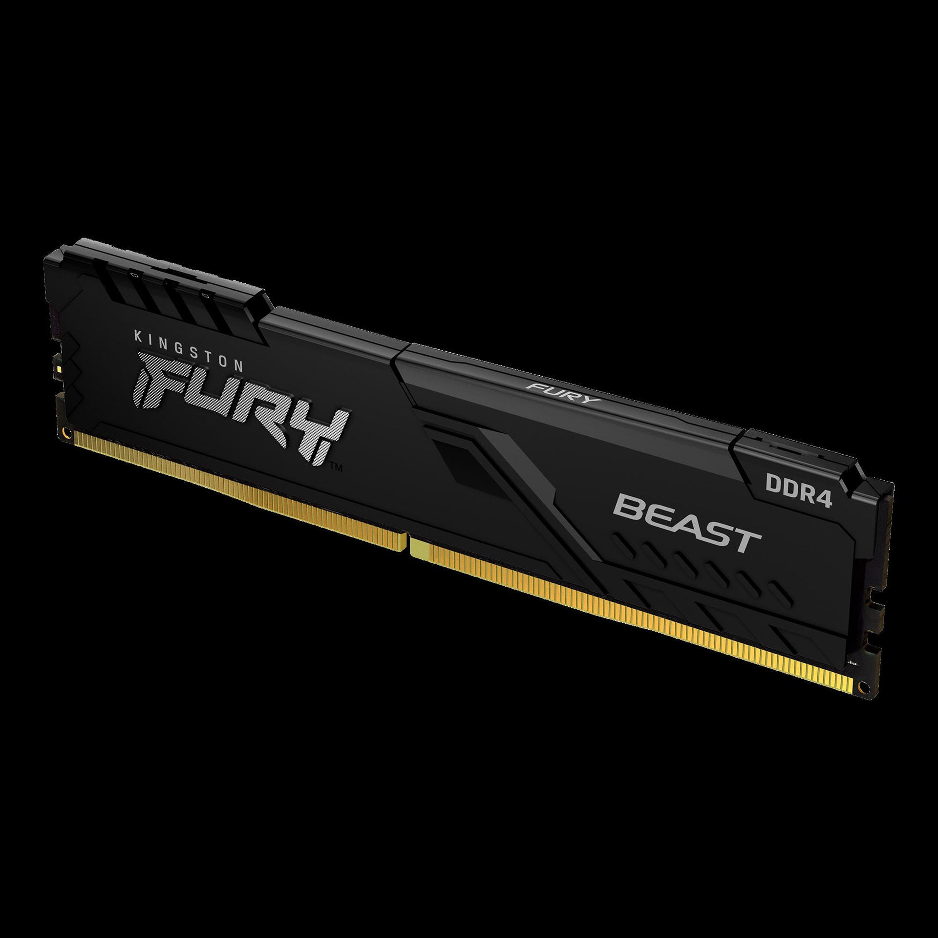 Kingston FURY Beast 32 GB RAM DDR4-3200 CL16 DIMM Kit 2x16 GB Schwarz