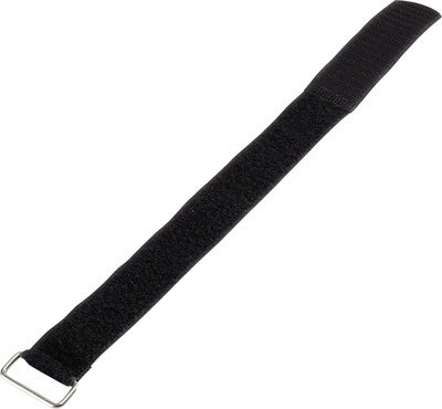 Basetech 98001c376 Klettband mit Gurt Haft- und Flauschteil (L x B) 400 mm x 30 mm Schwarz 1 St.