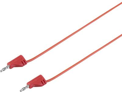 VOLTCRAFT Hochflexible Messleitung [Lamellenstecker 2 mm - Lamellenstecker 2 mm] 0.6 m Rot MSB-200 2.2 A (VC-8557680)