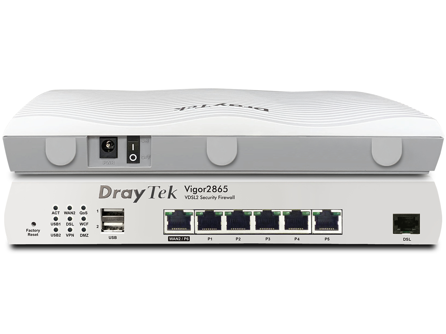 DrayTek Vigor 2865 Annex-B Kabelrouter, Gigabit Ethernet, 5x RJ-45, 2x USB 2.0, VPN, Firewall